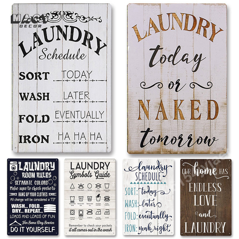 Home Bathroom Decor - Targa in Metallo con Slogan, Decorazione