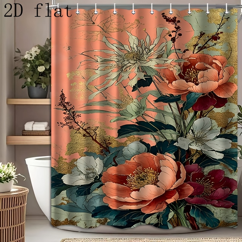 Home Bathroom Partition - Tenda da doccia piatta 2D, 1