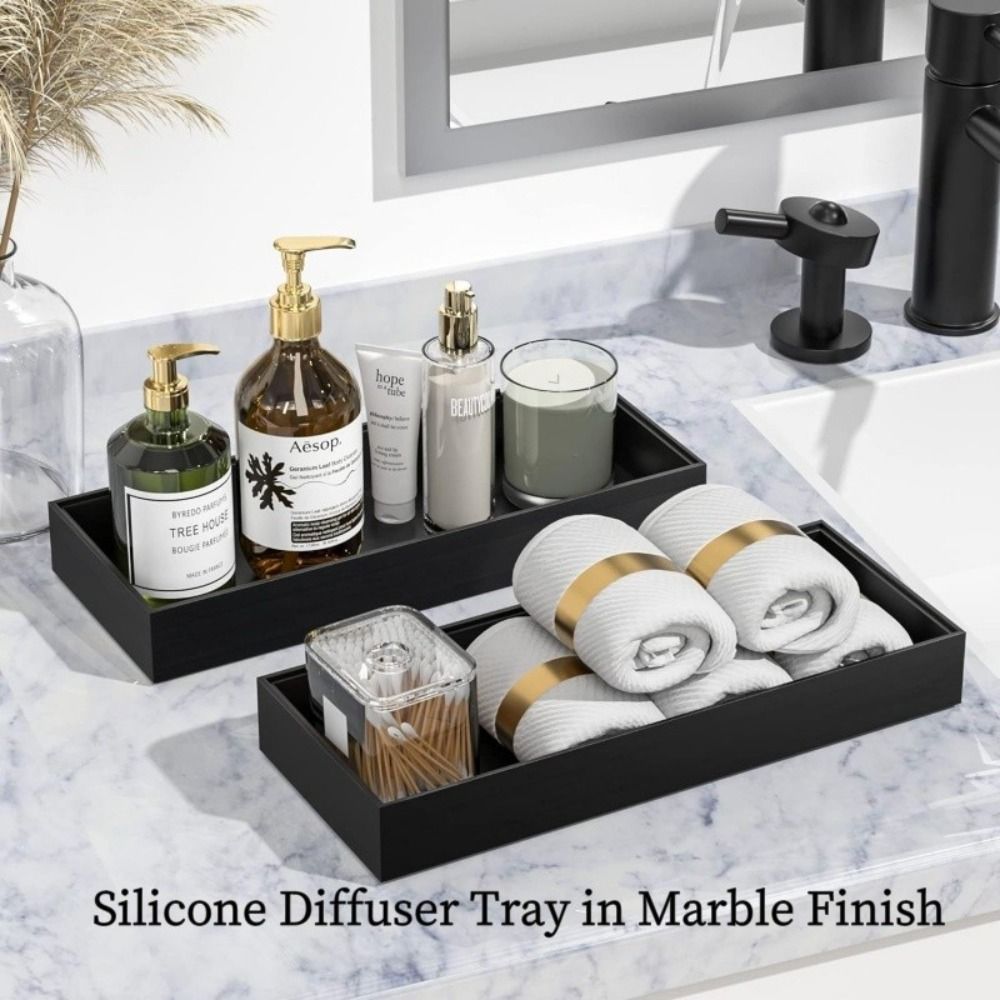 Zara Home Bathroom Tray - Vassoio da Bagno Rinforzato Infrangibile Rettangolare