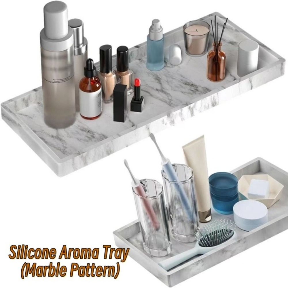 Zara Home Bathroom Tray - Vassoio Rettangolare Ispessito per Bagno, Leggero