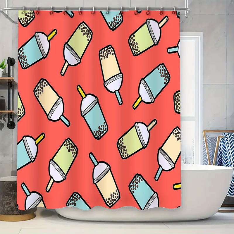 Home Bathroom Design Ideas - Tenda da Doccia Unica con Tema