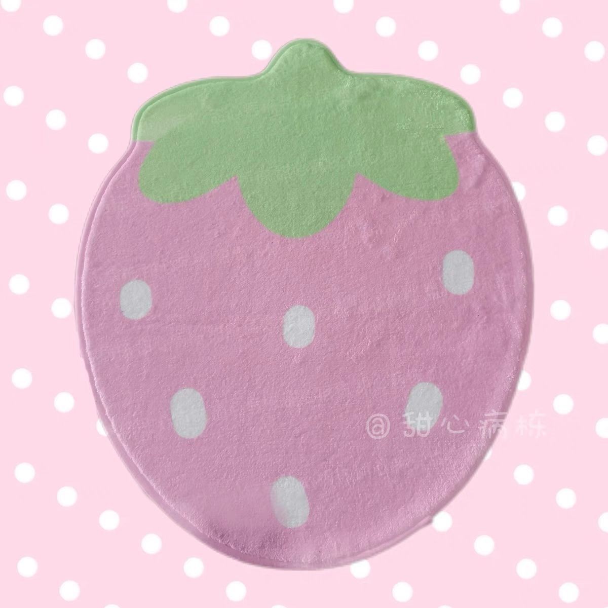 Zara Home Bathroom Mat - VIKAMA Tappetino dolce fragola, tappeto antiscivolo
