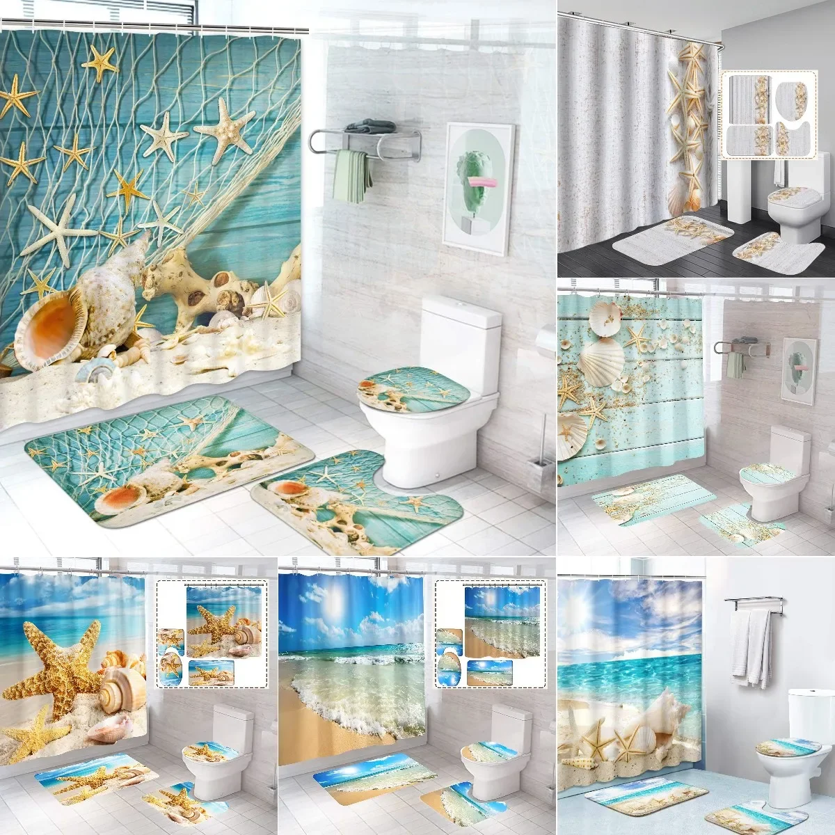Zara Home Bathroom Mat - Tenda da doccia in tessuto di
