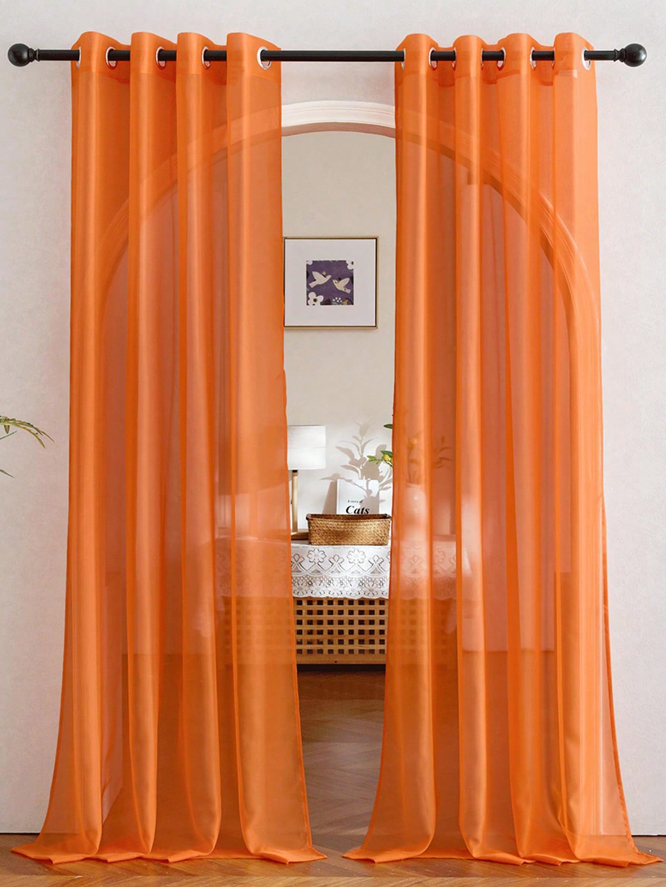Home Bathroom Decor - 1 pz Elegante Tenda in Organza