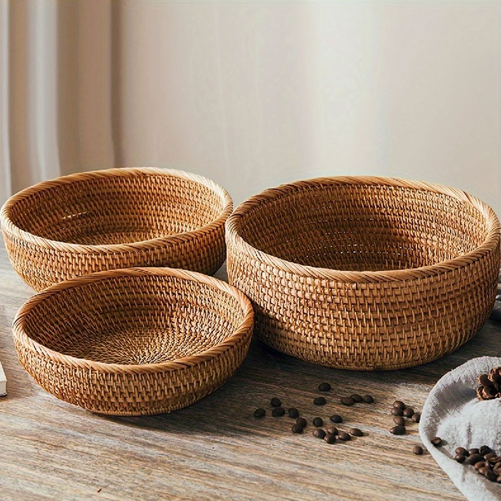 Zara Home Bathroom Tray - Set di cestini in vimini intrecciati