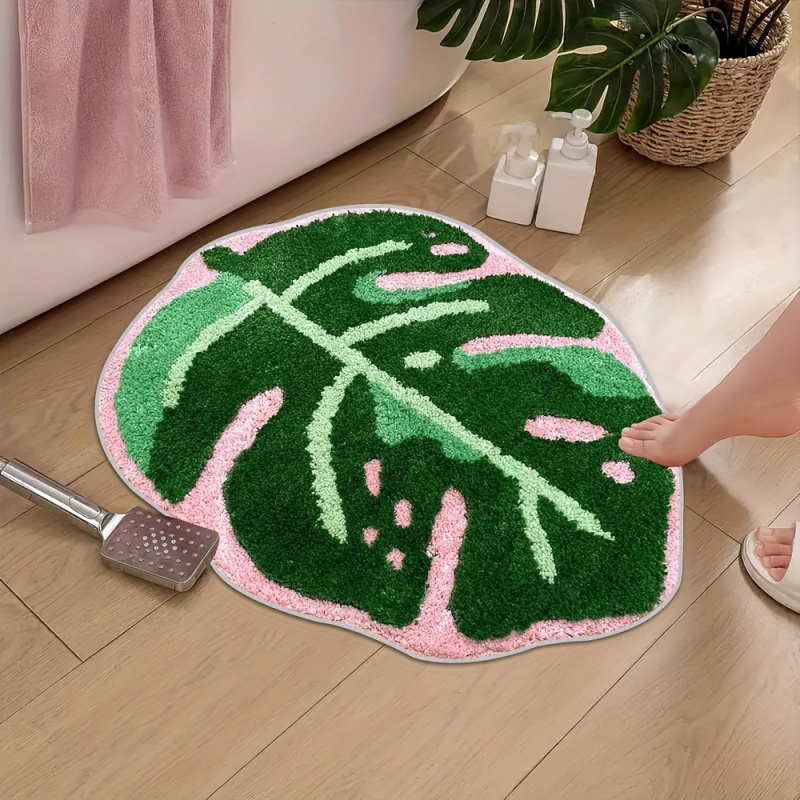 Zara Home Bathroom Mat - VIKAMA Tappeto in peluche rosa con