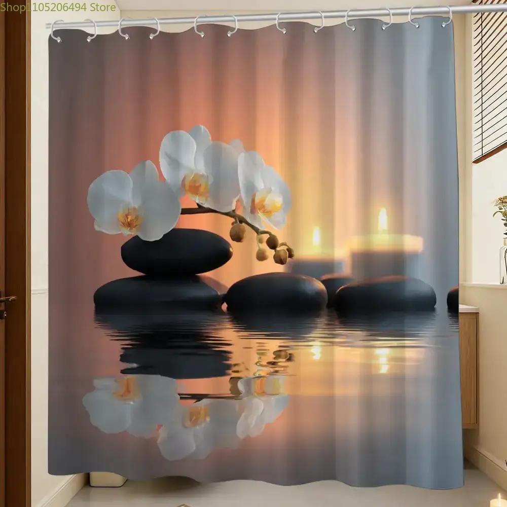 Home Bathroom Design Ideas - Tenda da doccia Zen Orchid and