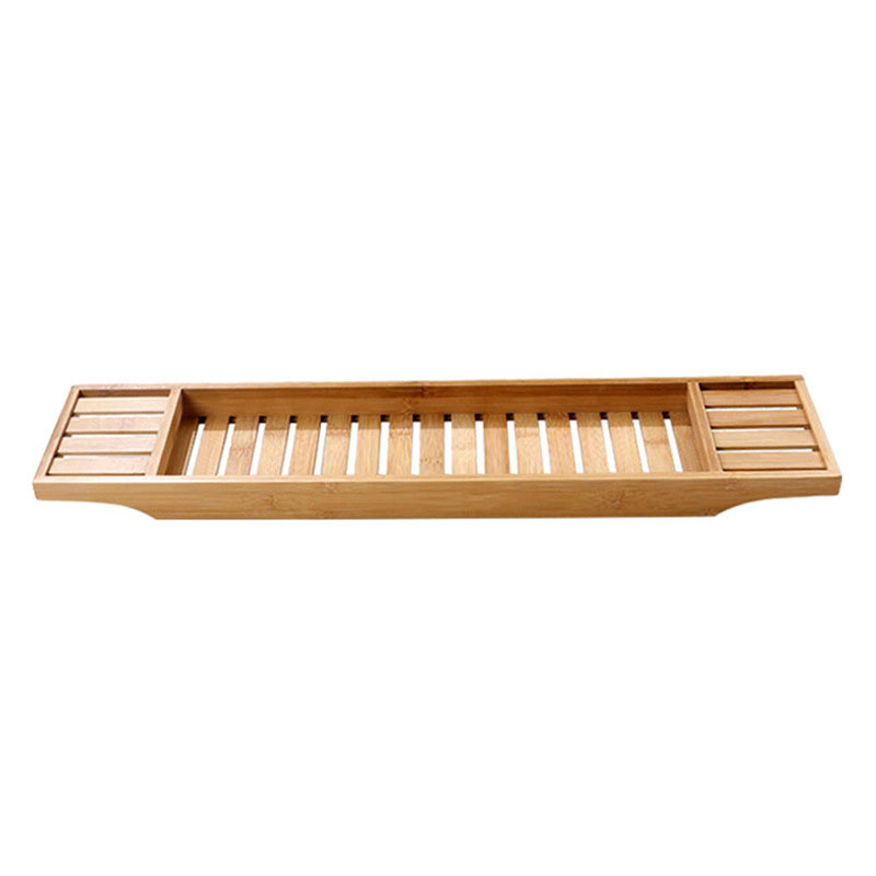 Bath Caddy Tray - 1PC Bamboo Extension antiscivolo bagno multifunzione