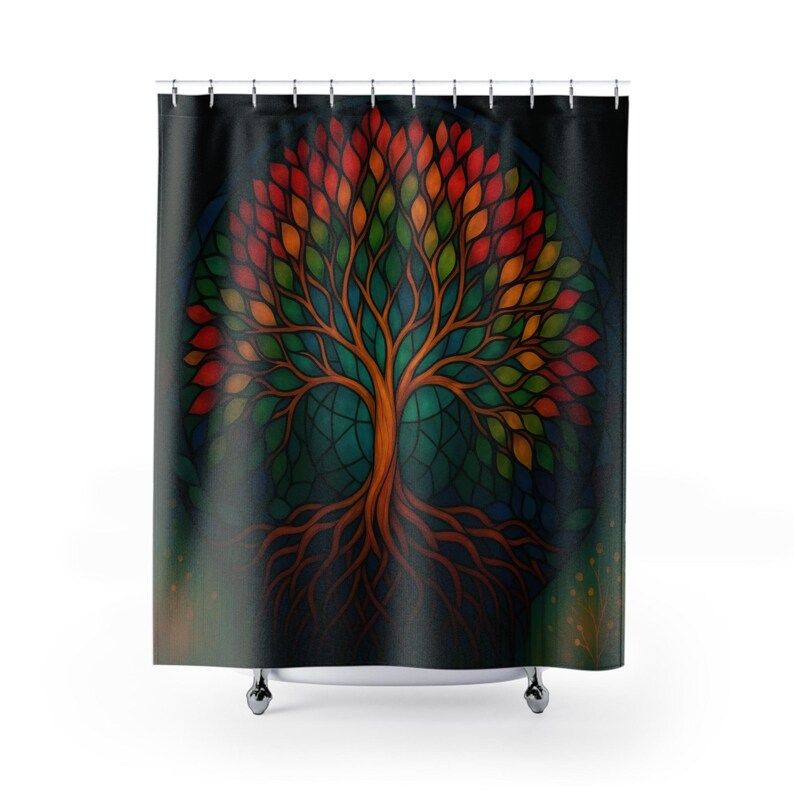 Tenda da doccia con albero del - Home Bathroom Design Ideas recensione e prezzo