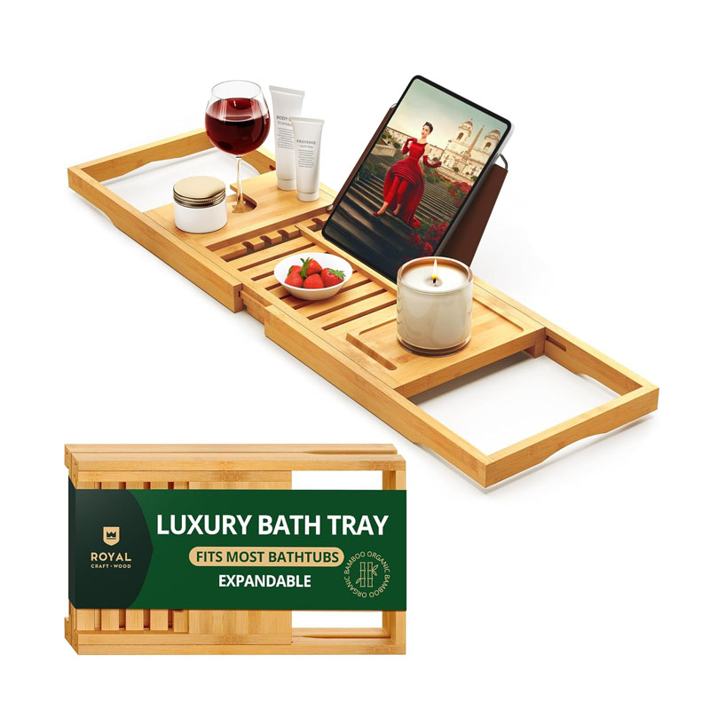 Vassoio Regolabile in Bambù pe - Bath Caddy Tray recensione e prezzo