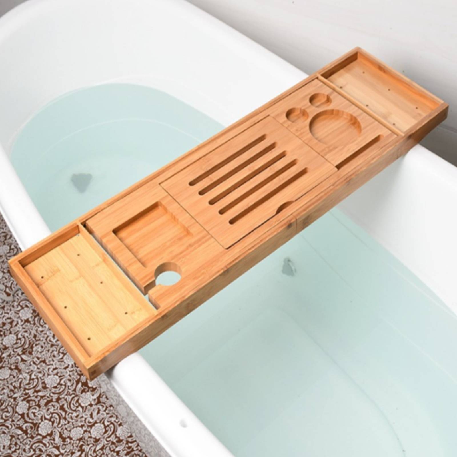 Vassoio da Bagno Effetto Legno - Bath Caddy Tray recensione e prezzo