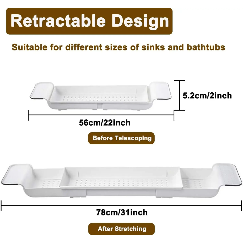 Semplice ed Elegante Portaogge - Bath Caddy Tray recensione e prezzo