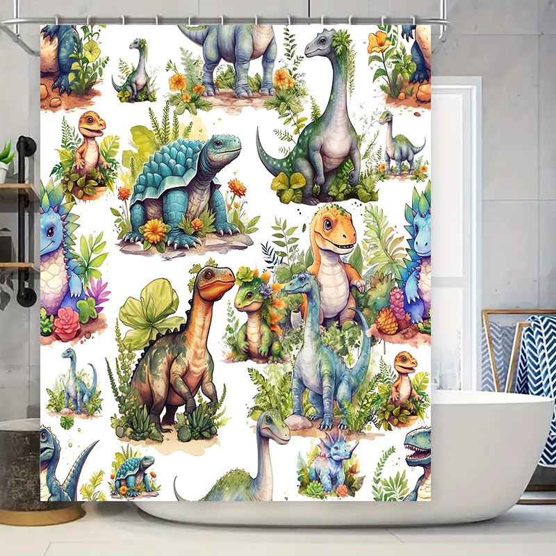 Tenda da doccia colorata con d - Home Bathroom Design Ideas recensione e prezzo