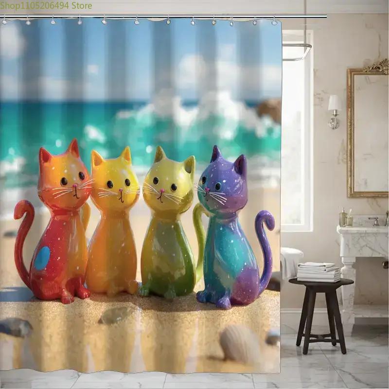 Tenda Doccia Gatti Arcobaleno  - Home Bathroom Design Ideas recensione e prezzo