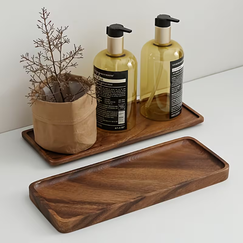 Vassoio in Legno Naturale Rett - Zara Home Bathroom Tray recensione e prezzo