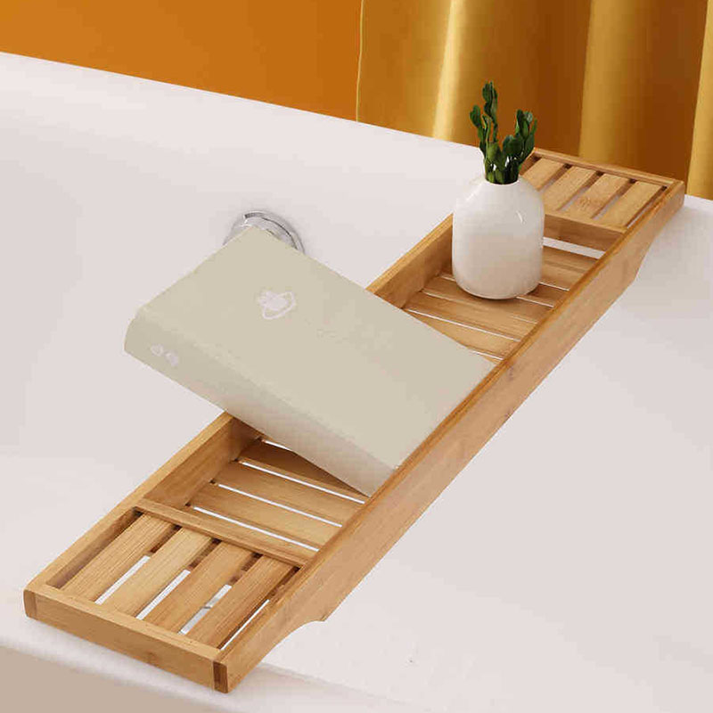 1PC Bamboo Extension antiscivo - Bath Caddy Tray recensione e prezzo